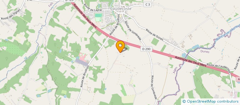 localisation de l'entreprise MEDICDOM  CAUDECOSTE