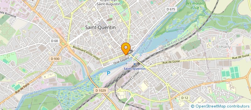 localisation de l'entreprise MEDICENTRE à SAINT-QUENTIN