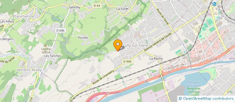 localisation de l'entreprise MEDICI GILLY  GILLY-SUR-ISERE