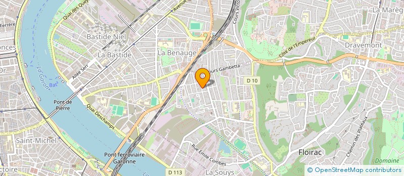 localisation de l'entreprise MEDICIS C.V.Q.  FLOIRAC