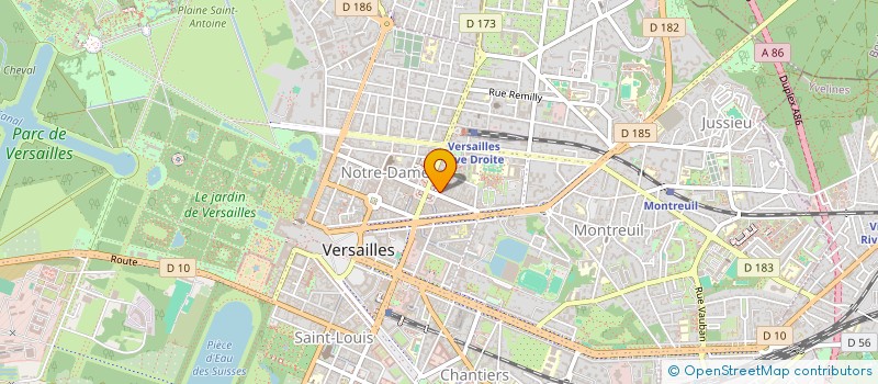 localisation de l'entreprise MEDICLASERS à VERSAILLES