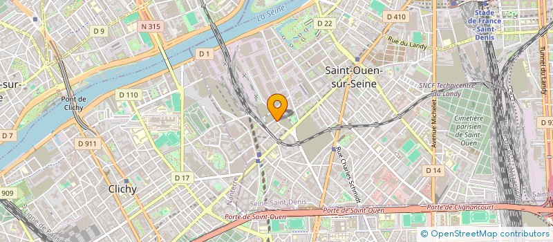 localisation de l'entreprise MEDICLEAN à SAINT-OUEN-SUR-SEINE