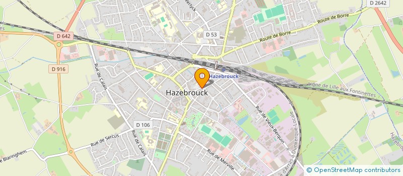 localisation de l'entreprise MEDICO CHRIRURGICALE DES FLANDRES  HAZEBROUCK