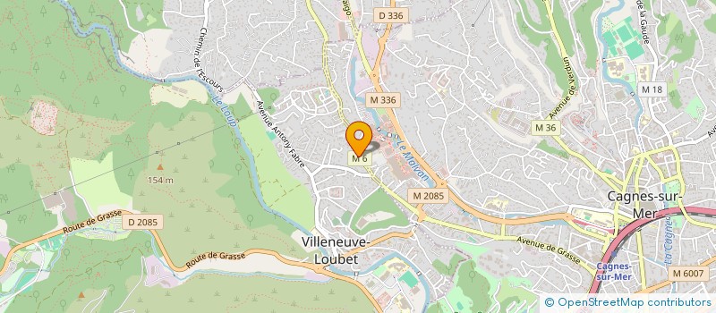 localisation de l'entreprise MEDICO VILLENEUVE à VILLENEUVE-LOUBET