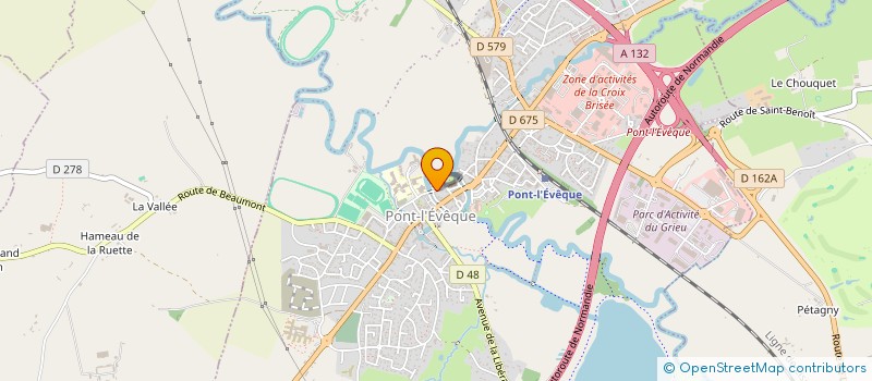 localisation de l'entreprise MEDICOFLO  PONT L'EVEQUE