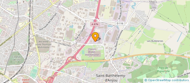 localisation de l'entreprise MEDICOM à SAINT-BARTHELEMY-D'ANJOU