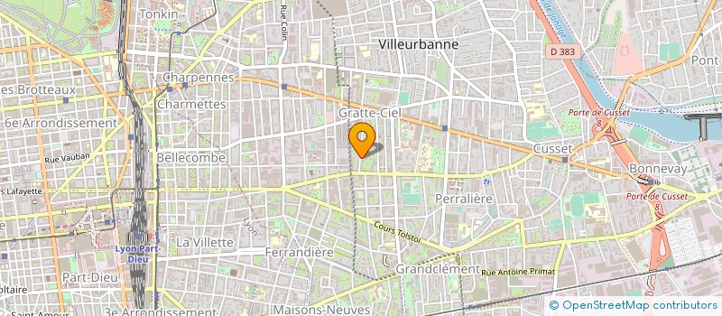 localisation de l'entreprise MEDICOM CONSULT à VILLEURBANNE