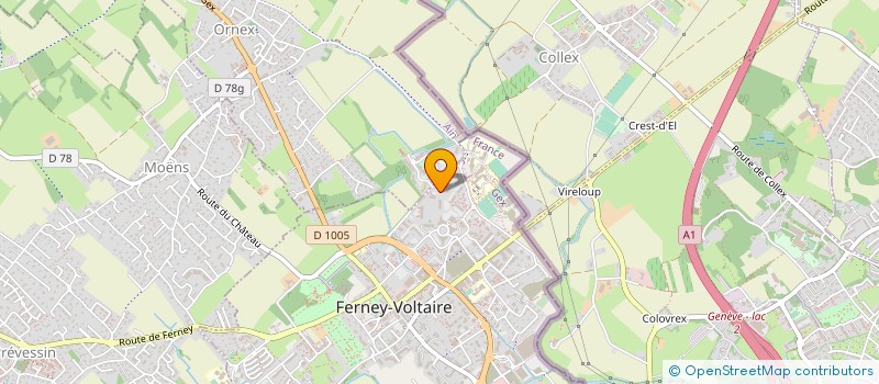 localisation de l'entreprise MEDICOMAGNY à FERNEY-VOLTAIRE