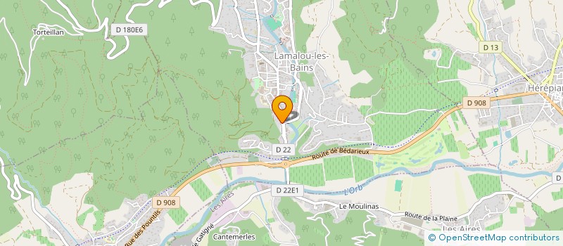 localisation de l'entreprise MEDICONSEIL  LAMALOU-LES-BAINS