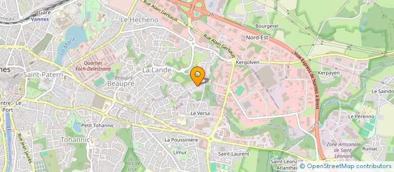 localisation de l'entreprise MEDICOURSE HOLDING à VANNES