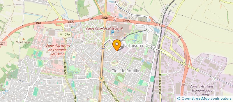 localisation de l'entreprise MEDIDONK à DIJON