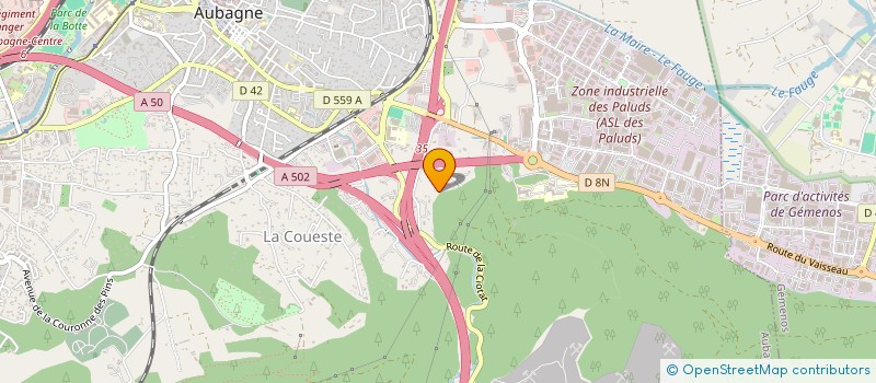 localisation de l'entreprise MEDIGAS INTERNATIONAL à AUBAGNE