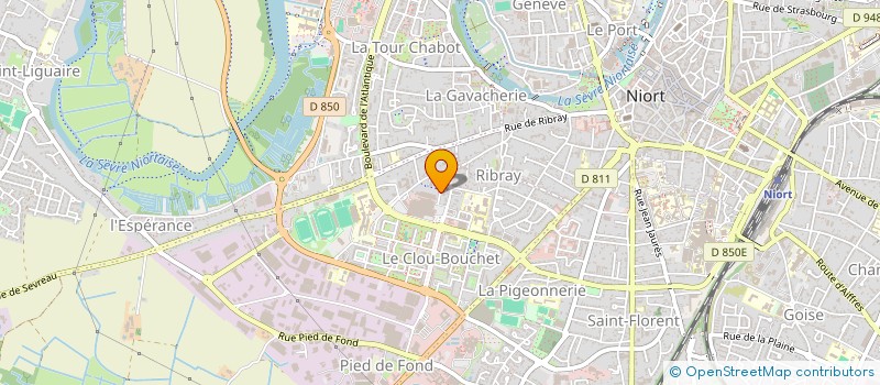 localisation de l'entreprise MEDIGROUPE à NIORT