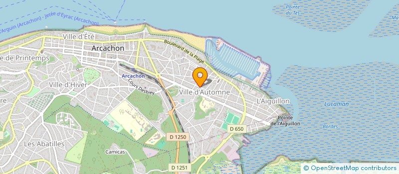 localisation de l'entreprise MEDIKA à ARCACHON