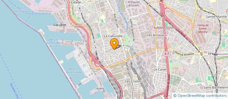 localisation de l'entreprise MEDILINK à MARSEILLE