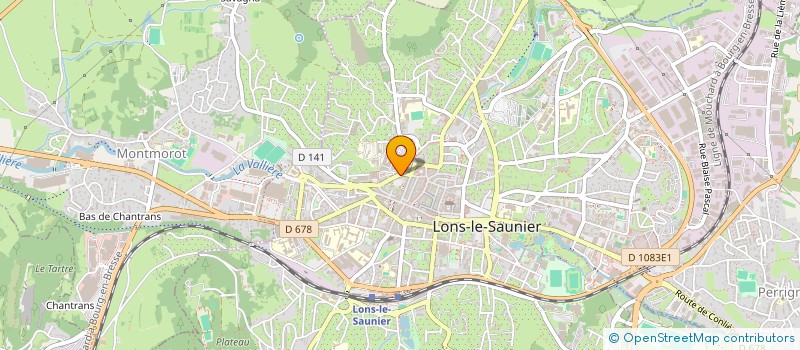 localisation de l'entreprise MEDILYS à LONS-LE-SAUNIER