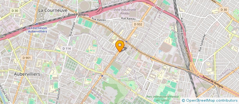 localisation de l'entreprise MEDINA à LA COURNEUVE