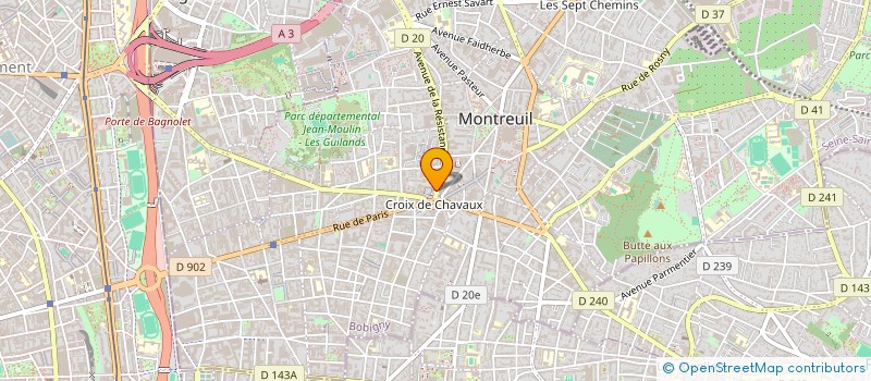 localisation de l'entreprise MEDINA à MONTREUIL