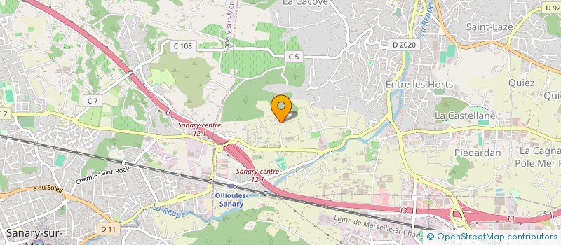 localisation de l'entreprise MEDINA  OLLIOULES