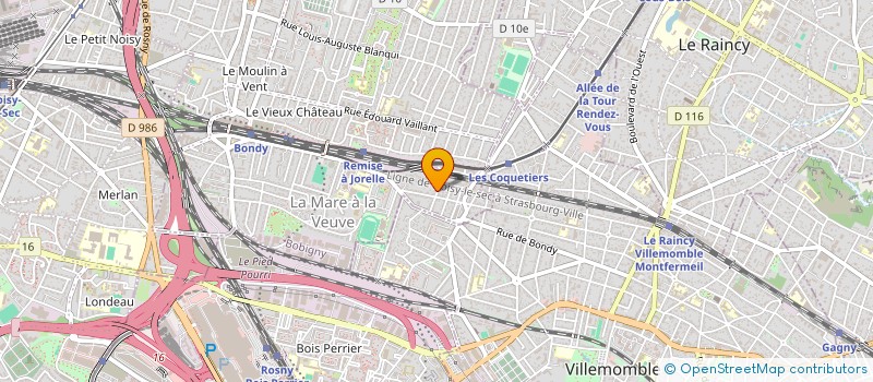 localisation de l'entreprise MEDINA  BONDY