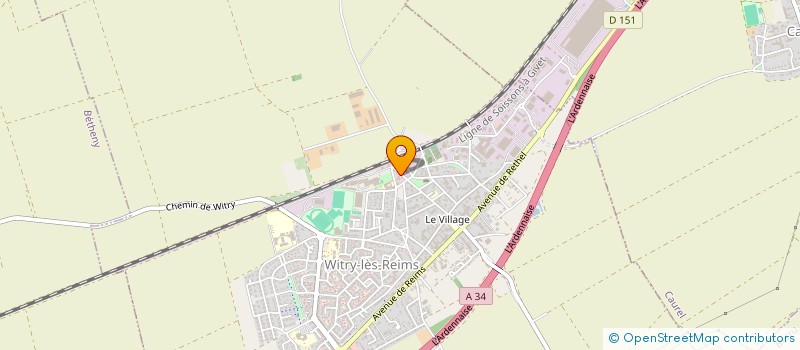 localisation de l'entreprise MEDINA PREVOST  WITRY-LES-REIMS