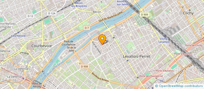 localisation de l'entreprise MEDINAC 92 à LEVALLOIS-PERRET