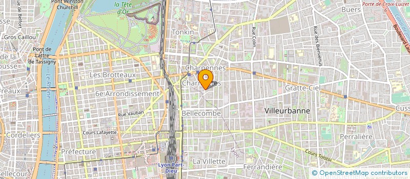 localisation de l'entreprise MEDINE DISTRIBUTION  VILLEURBANNE