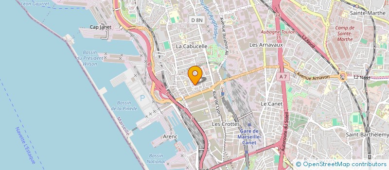 localisation de l'entreprise MEDINPLAST à MARSEILLE