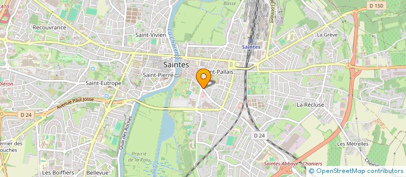 localisation de l'entreprise MEDIOLANUM  SAINTES