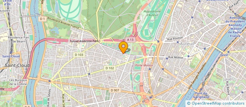 localisation de l'entreprise MEDIONI  BOULOGNE-BILLANCOURT