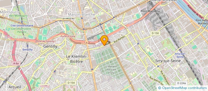 localisation de l'entreprise MEDIPACK à IVRY-SUR-SEINE