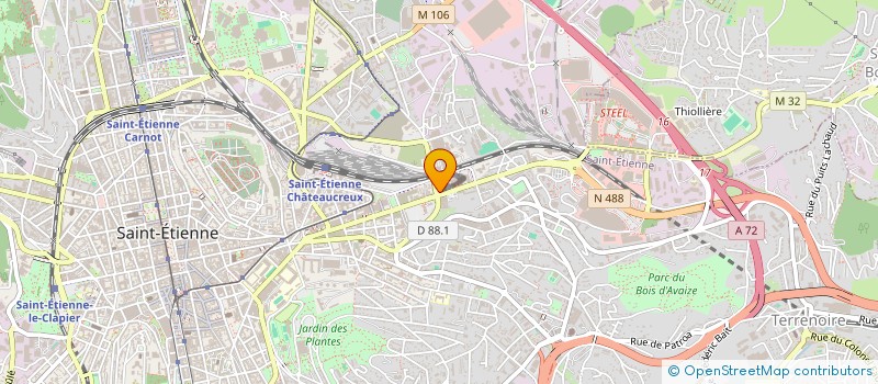 localisation de l'entreprise MEDIPARK à SAINT-ETIENNE