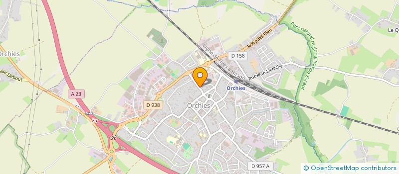 localisation de l'entreprise MEDIPEVELE  ORCHIES