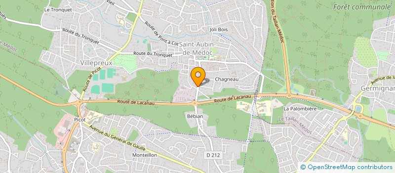 localisation de l'entreprise MEDIPOLE  SAINT-AUBIN-DE-MEDOC