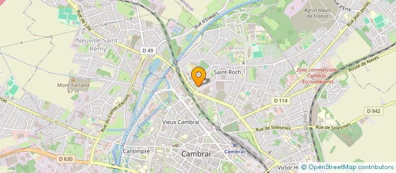 localisation de l'entreprise MEDIPOLE CAMBRAI à CAMBRAI