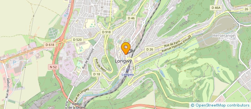 localisation de l'entreprise MEDIPOLE CENTER à LONGWY