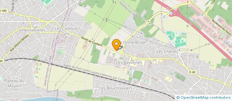 localisation de l'entreprise MEDIPOLE HERBLAY  HERBLAY-SUR-SEINE