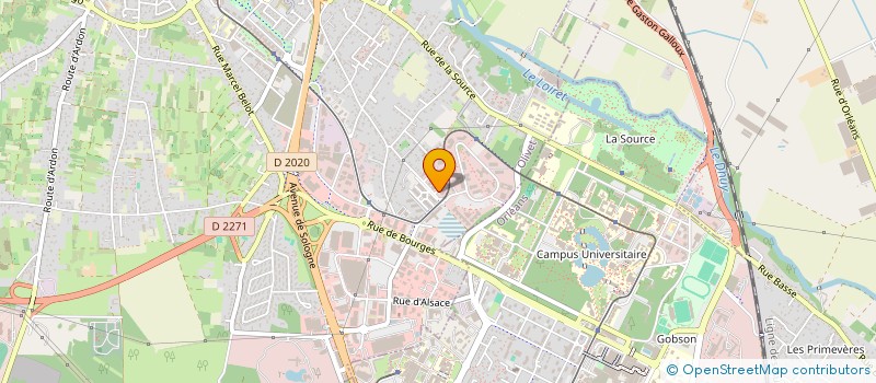 localisation de l'entreprise MEDIPOLE ORLEANAIS  OLIVET
