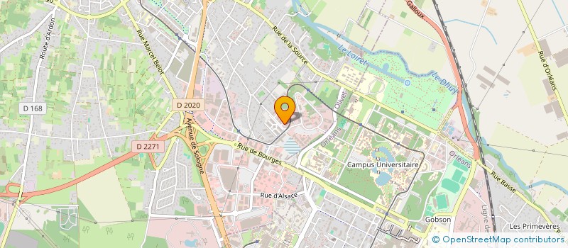 localisation de l'entreprise MEDIPOLE ORLEANS à OLIVET
