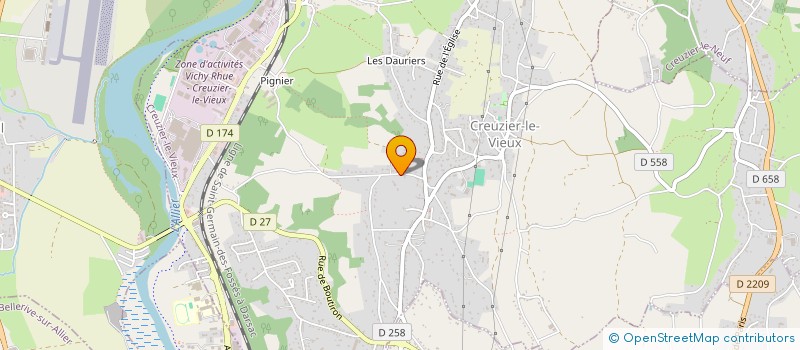 localisation de l'entreprise MEDIPRATIQUE à CREUZIER-LE-VIEUX