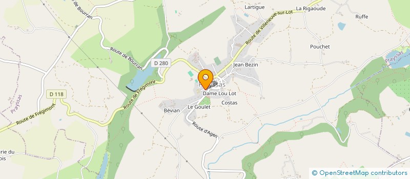 localisation de l'entreprise MEDIPRAY  PRAYSSAS