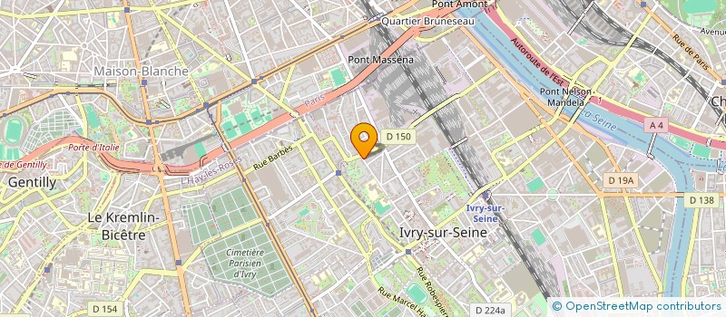 localisation de l'entreprise MEDIRAD à IVRY-SUR-SEINE