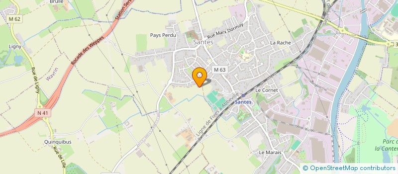 localisation de l'entreprise MEDISAGE  SANTES