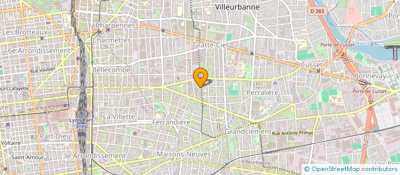localisation de l'entreprise MEDISECU à VILLEURBANNE