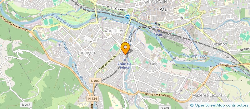localisation de l'entreprise MEDISPORT PAU à PAU