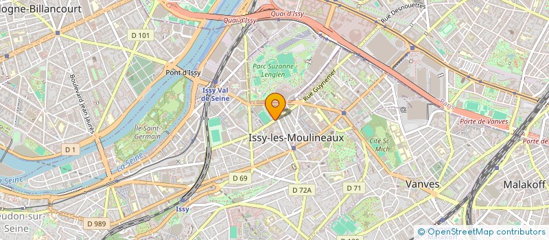 localisation de l'entreprise MEDISSY SANTE à ISSY-LES-MOULINEAUX