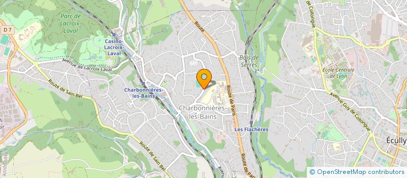 localisation de l'entreprise MEDISTIM à CHARBONNIERES-LES-BAINS