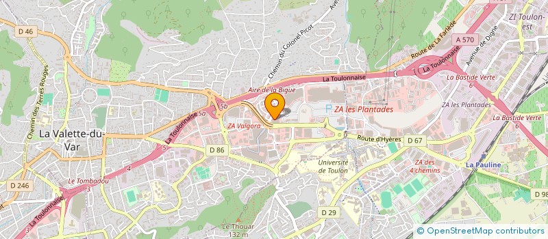 localisation de l'entreprise MEDIT'EXPERTISE à LA VALETTE-DU-VAR
