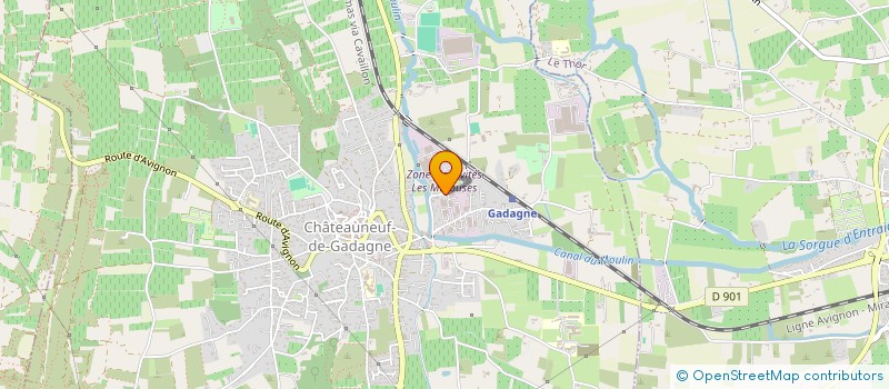 localisation de l'entreprise MEDITEA  CHATEAUNEUF-DE-GADAGNE