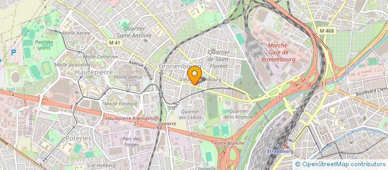 localisation de l'entreprise MEDITEK à STRASBOURG